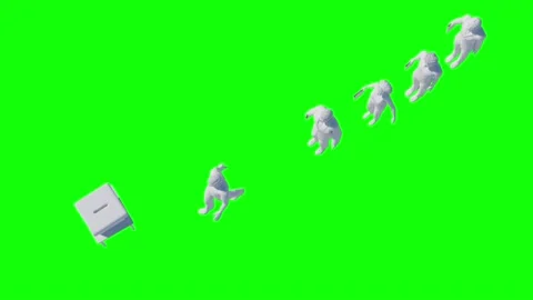 People vote at the election precinct 3d animation render Video stock 194939554