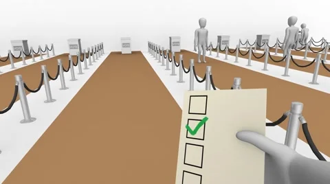 People vote in the elections Vídeo Stock 69008020