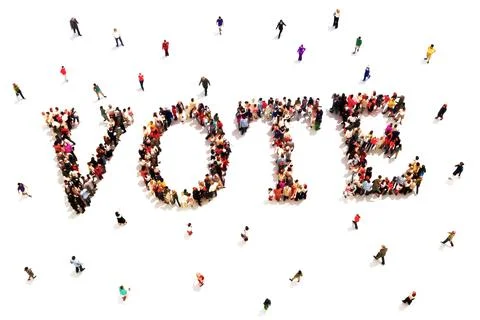 People that vote Stock Illustration
