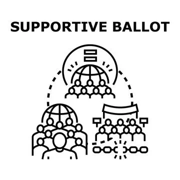 People voting for change and equality in election Ilustración de archivo