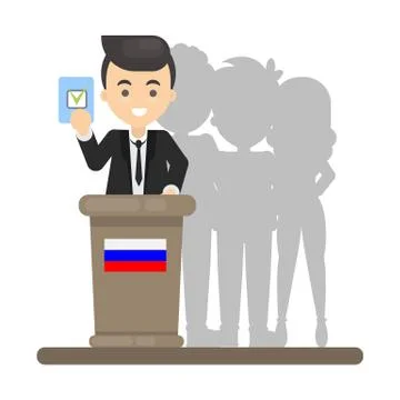 People voting on election. Stock Illustration