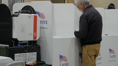 People Voting In The U.S., Contemporary 動画素材 132588120