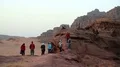 People in Wadi Rum desert, Hashemite Kingdom of Jordan HD Footage