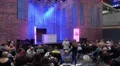 People waiting for cooking demonstration at family trade fair 4k or 4k+ Resolution