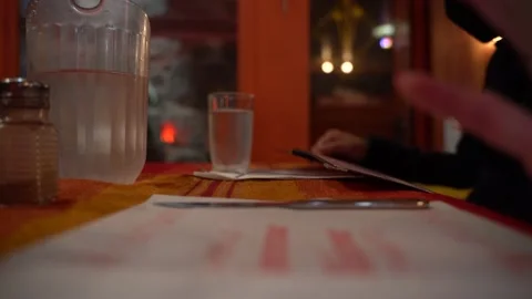 People waiting in restaurant Stock Footage 142953906