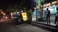 People waiting for transport Jimbaran beach seafood restaurant Bali - Indonesia 4k or 4k+ Resolution