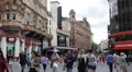 People Walk Enjoy Shopping Street Leicester Square London Film Premiers Casino HD Footage