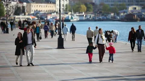People walk Stock Footage 10917266