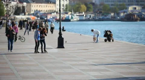 People walk Stock Footage 10917268