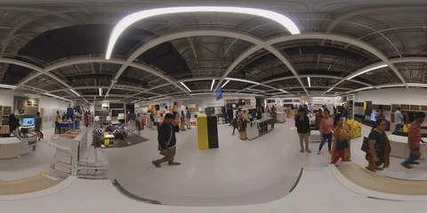 People Walk In Ikea. Stockbeeldmateriaal 103469022