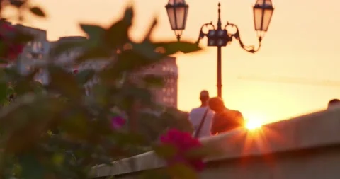People Walk on the Observation Deck. Stock Footage 159829311