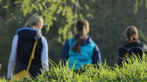 People walk In The Park Stock Footage 37711907