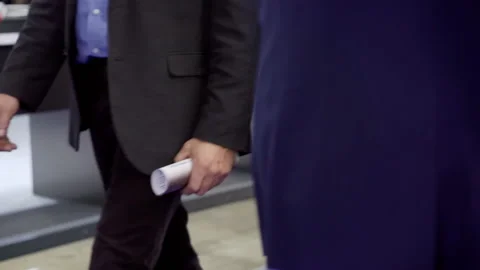 People walk past the camera. Stock Footage 163063986
