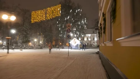 People walk the streets - a time-lapse. Video stock 170785665