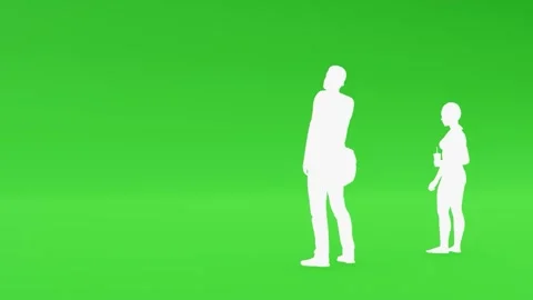 People Walking Animation Crowd Motion Scene Stock Footage 327343492