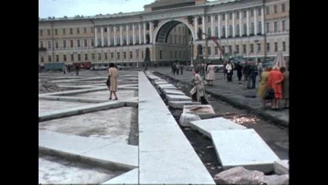 People Walking by Arch Stock Footage 278399477