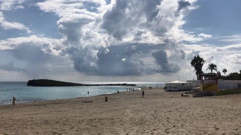 People Walking at the Beach Stock Footage 103436659