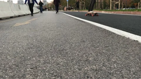 People walking on the beach Stock Footage 144337561