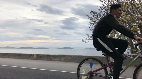 People walking on the beach Video stock 144817752