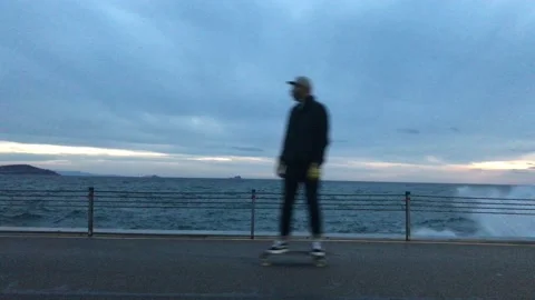 People walking on the beach Video stock 144849260