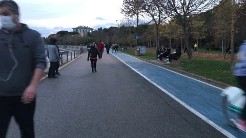People walking on the beach Video stock 144850481