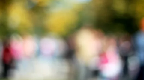 People walking. Blurry background. Video stock 35496987