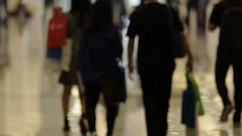 People walking blurry timelapse Stock Footage 121842003