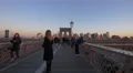 People walking on Brooklyn Bridge New York City 4k or 4k+ Resolution