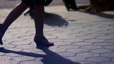 People walking on the city Stock Footage 60947963