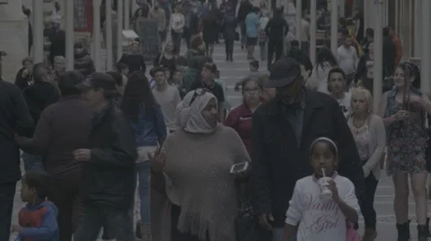 People walking in the City Stock Footage 65403772