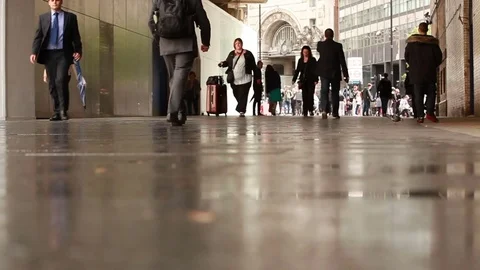 People walking city Video stock 76385987