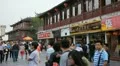 People Walking Crowd Visit Nanjing Shopping Street Fuzimiao Chinese Buyers Shop HD Footage