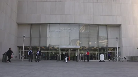 People walking into DC courthouse Stock-Footage 64954866