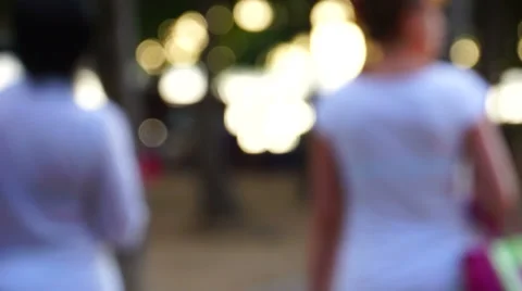 People Walking De-focused Stock-Footage 28368809
