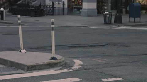 People walking down Side walk during the day in New York City Stock Footage 59798334