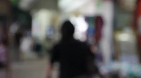 People walking down the street Video stock 32374178