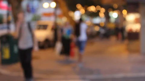 People walking down the street Video stock 32375749