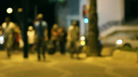 People walking down the street Video stock 32376244