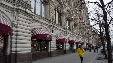 People walking down the street Stock Footage 73077589