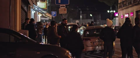 People walking down the street Stock Footage 151358926