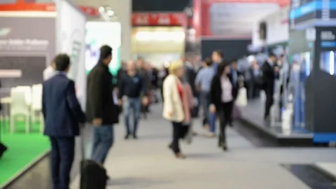 People walking on a fair Stock Footage 83160948