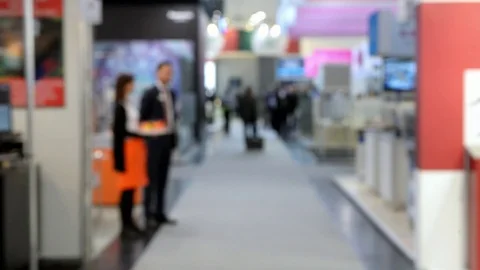People walking on a fair Stock Footage 83161144