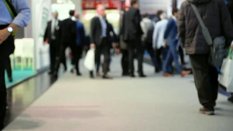 People walking on a fair Stock Footage 83161305