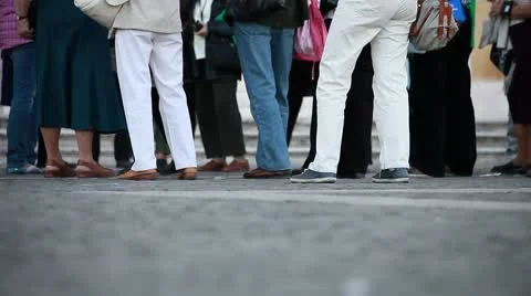 People walking Stock Footage 8904391