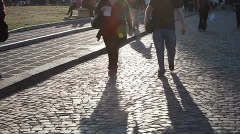 People walking Stock Footage 8914570