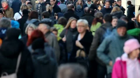People Walking Stock Footage 12754283