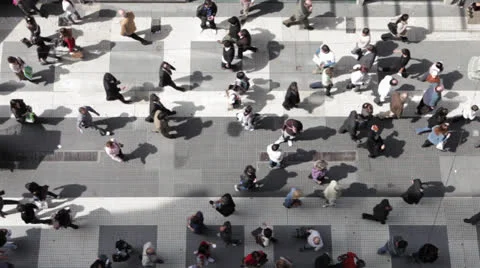 People walking Stock Footage