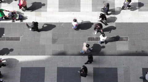 People walking Stock Footage 24243637