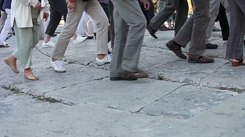 People walking Stock Footage 36529590