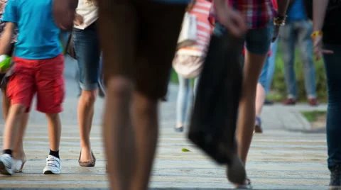 People Walking Stock Footage 41754699